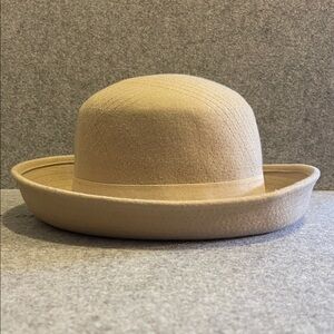 Classic Crème Color Wool Men's Hat OS